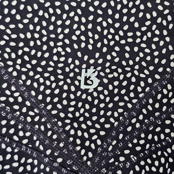 Buffbunny Black & White Polka Dot High-Waisted Leggings Workout Gym Women XL - Picture 7 of 14